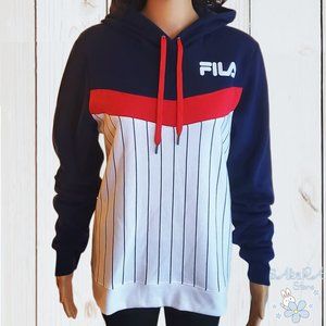NWT FILA AUTHENTIC WOMEN'S NAVY HOODIE SWEATSHIRT